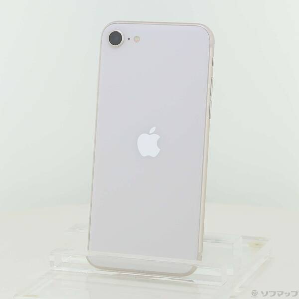 【中古】Apple(アップル) iPhone SE 第3世代 64GB スターライト MMYD3J／A SIMフリー 【276-ud】