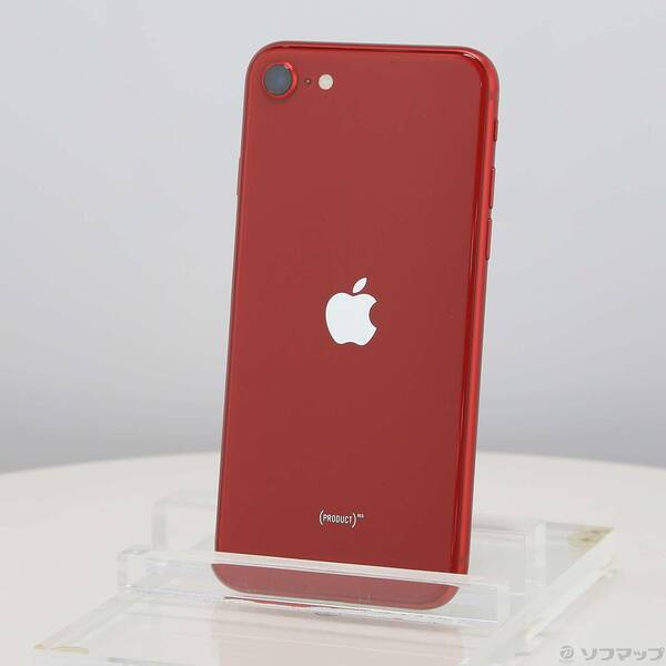【中古】Apple(アップル) iPhone SE 第3世代 64GB プロダクトレッド MMYE3J／A SIMフリー 【377-ud】