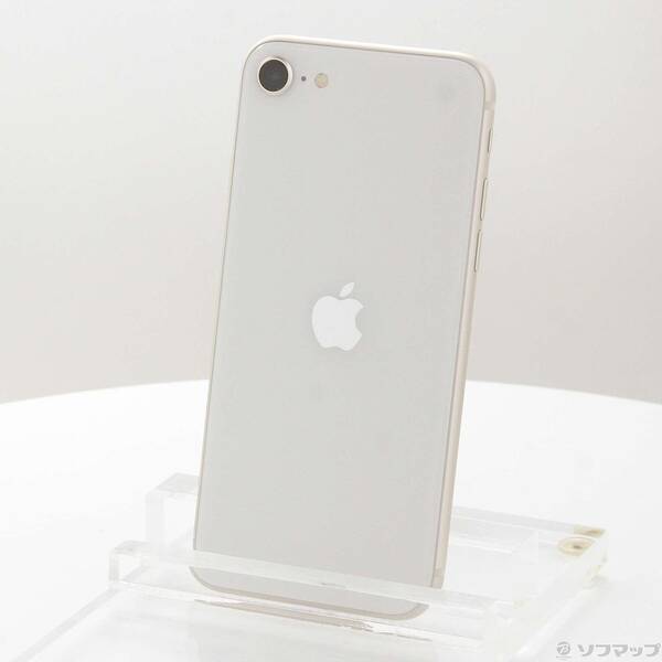【中古】Apple(アップル) iPhone SE 第3世代 64GB スターライト MMYD3J／A SIMフリー 【371-ud】