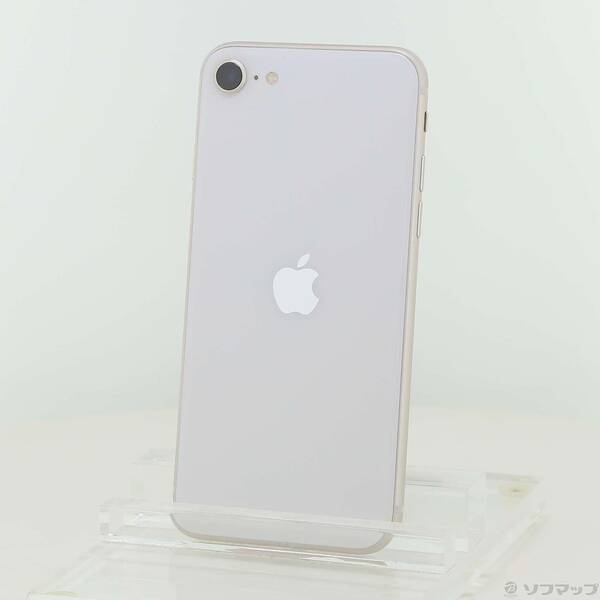 【中古】Apple(アップル) iPhone SE 第3世代 64GB スターライト MMYD3J／A SIMフリー 【196-ud】