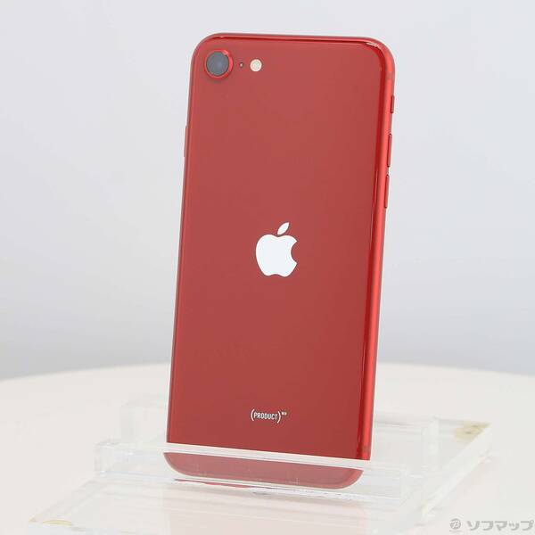 【中古】Apple(アップル) iPhone SE 第3世代 64GB プロダクトレッド MMYE3J／A SIMフリー 【295-ud】