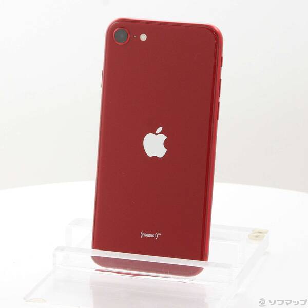 【中古】Apple(アップル) iPhone SE 第3世代 64GB プロダクトレッド MMYE3J／A SIMフリー 【297-ud】