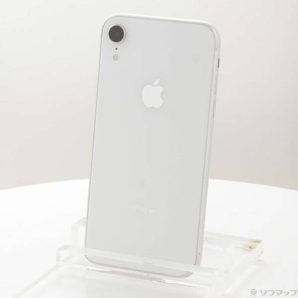 【中古】Apple(アップル) iPhoneXR 64GB 白いこと MT032J／A SoftBank 【247-ud】