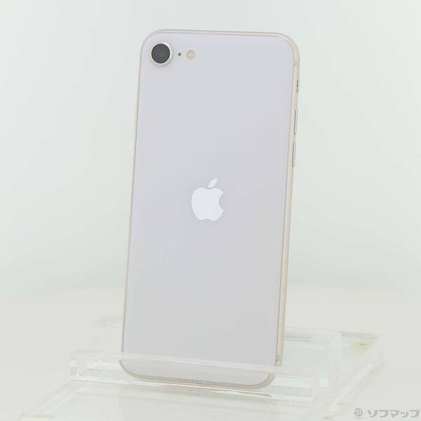 【中古】Apple(アップル) iPhone SE 第3世代 256GB スターライト MMYK3J／A SIMフリー 【258-ud】