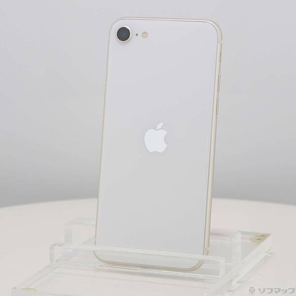 【中古】Apple(アップル) iPhone SE 第3世代 64GB スターライト MMYD3J／A SIMフリー 【305-ud】