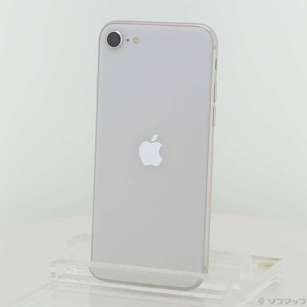 【中古】Apple(アップル) iPhone SE 第3世代 64GB スターライト MMYD3J／A SIMフリー 【377-ud】