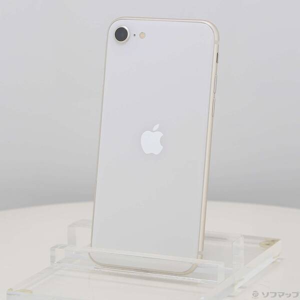 【中古】Apple(アップル) iPhone SE 第3世代 256GB スターライト MMYK3J／A SIMフリー 【276-ud】