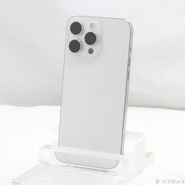 【中古】Apple(アップル) iPhone15 Pro Max 512GB ホワイトチタニウム MU6V3J／A SIMフリー 【377-ud】