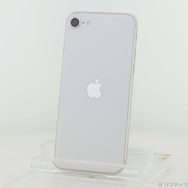 【中古】Apple(アップル) iPhone SE 第3世代 128GB スターライト MMYG3J／A SIMフリー 【196-ud】