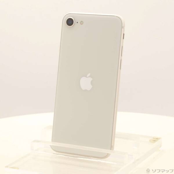 【中古】Apple(アップル) iPhone SE 第3世代 64GB スターライト MMYD3J／A SIMフリー 【196-ud】