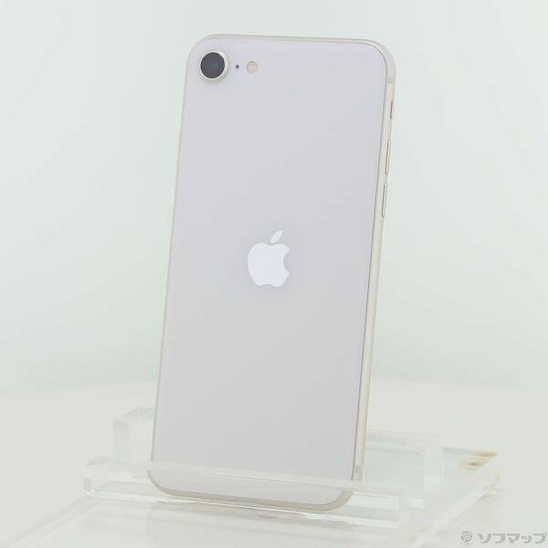 【中古】Apple(アップル) iPhone SE 第3世代 128GB スターライト MMYG3J／A SIMフリー 【305-ud】