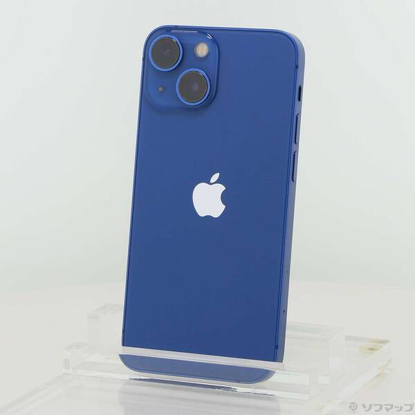 【中古】Apple(アップル) iPhone13 mini 128GB ブルー MLJH3J／A SIMフリー 【269-ud】