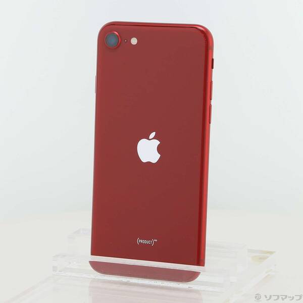 【中古】Apple(アップル) iPhone SE 第3世代 64GB プロダクトレッド MMYE3J／A SIMフリー 【258-ud】