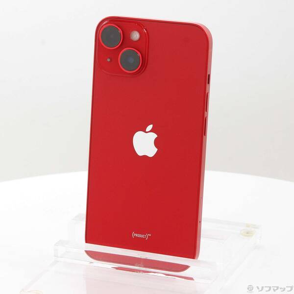【中古】Apple(アップル) iPhone14 128GB プロダクトレッド MPV93J／A SIMフリー 【377-ud】