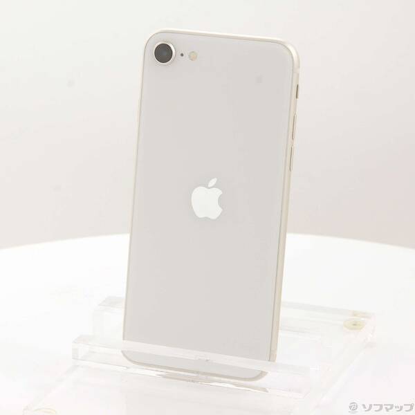 【中古】Apple(アップル) iPhone SE 第3世代 64GB スターライト MMYD3J／A SIMフリー 【371-ud】