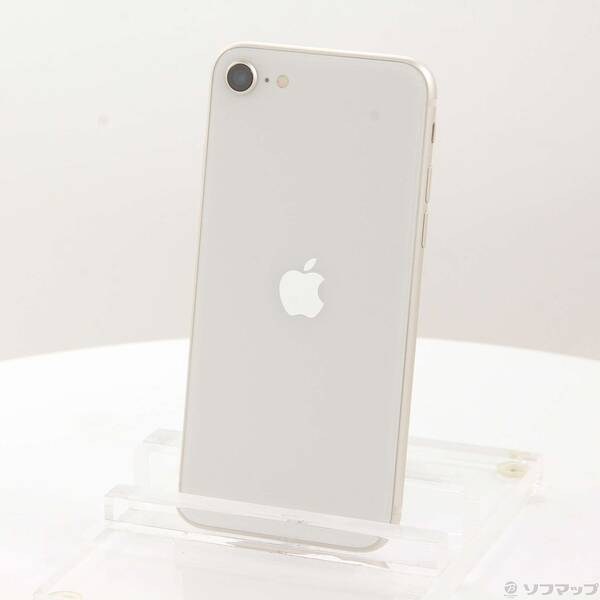 【中古】Apple(アップル) iPhone SE 第3世代 64GB スターライト MMYD3J／A SIMフリー 【377-ud】