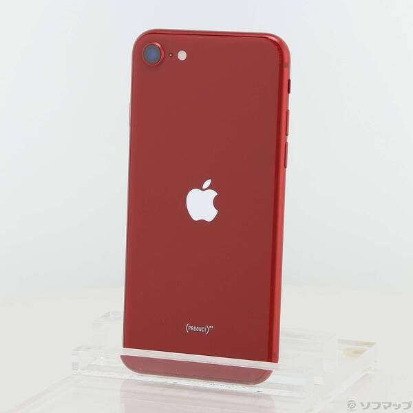 【中古】Apple(アップル) iPhone SE 第3世代 64GB プロダクトレッド MMYE3J／A SIMフリー 【262-ud】
