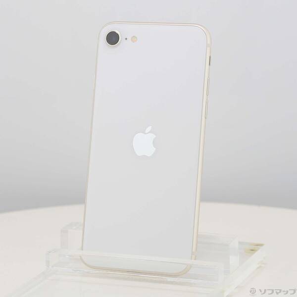 【中古】Apple(アップル) iPhone SE 第3世代 64GB スターライト MMYD3J／A SIMフリー 【305-ud】