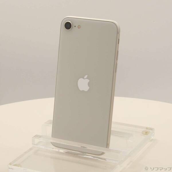 【中古】Apple(アップル) iPhone SE 第3世代 64GB スターライト MMYD3J／A SIMフリー 【295-ud】