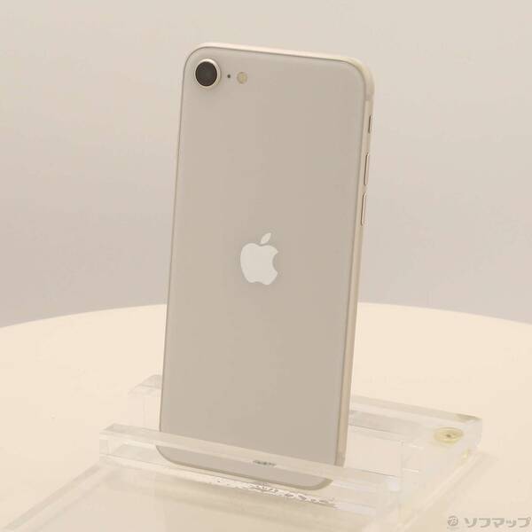 【中古】Apple(アップル) iPhone SE 第3世代 64GB スターライト MMYD3J／A SIMフリー 【269-ud】