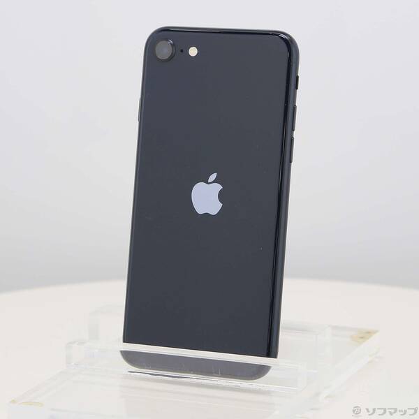 【中古】Apple(アップル) iPhone SE 第3世代 64GB ミッドナイト MMYC3J／A SIMフリー 【196-ud】