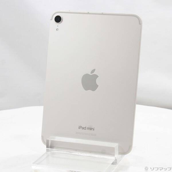 【中古】Apple(アップル) iPad mini(A17 Pro) 128GB スターライト MXPQ3J／A SIMフリー 【352-ud】