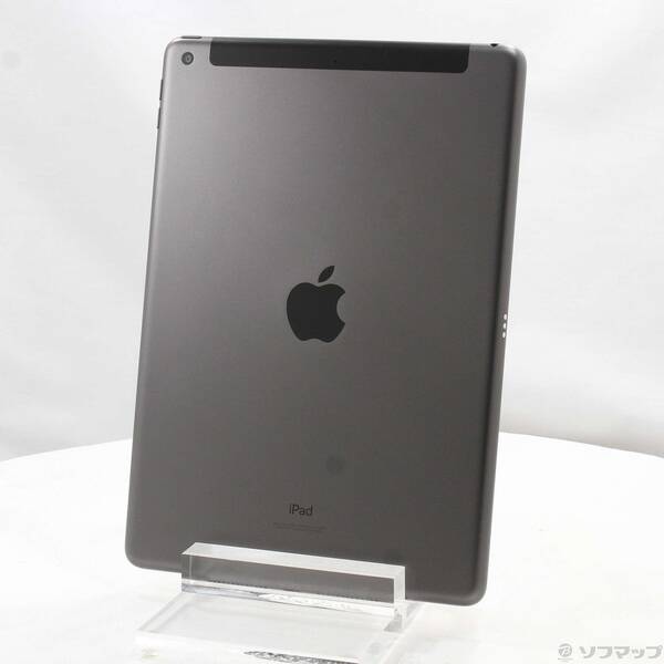 【中古】Apple(アップル) iPad 第9時人 64GB あき場所薄墨色 MK473J／A SoftBank鍵を掛ける取りけすSIM無償性 【196-ud】