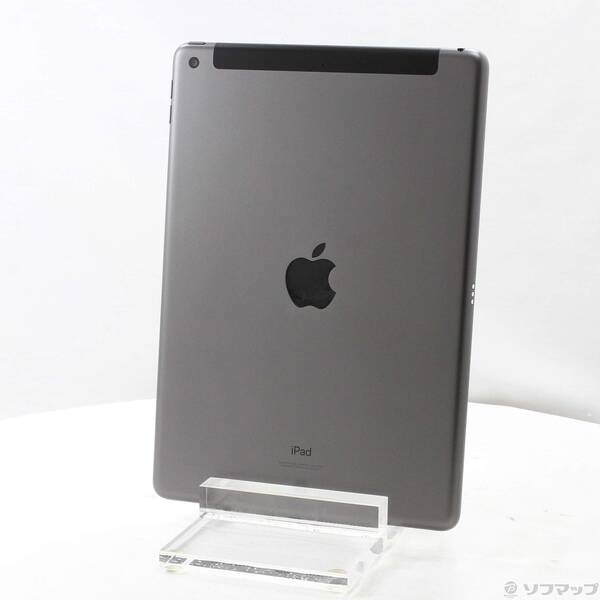 【中古】Apple(アップル) iPad 第9時人 64GB あき場所薄墨色 MK473J／A SoftBank鍵を掛ける取りけすSIM無償性 【305-ud】