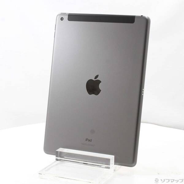 【中古】Apple(アップル) iPad 第9時人 64GB あき場所薄墨色 MK473J／A SoftBank鍵を掛ける取りけすSIM無償性 【377-ud】
