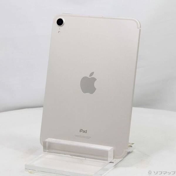 【中古】Apple(アップル) iPad mini 第6世代 64GB スターライト MK8C3J／A SoftBankロック解除SIMフリー 【352-ud】