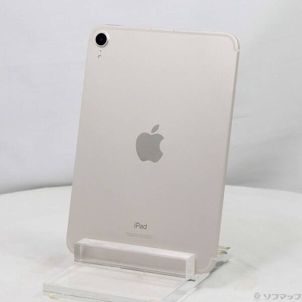 【中古】Apple(アップル) iPad mini 第6世代 64GB スターライト MK8C3J／A SoftBankロック解除SIMフリー 【352-ud】
