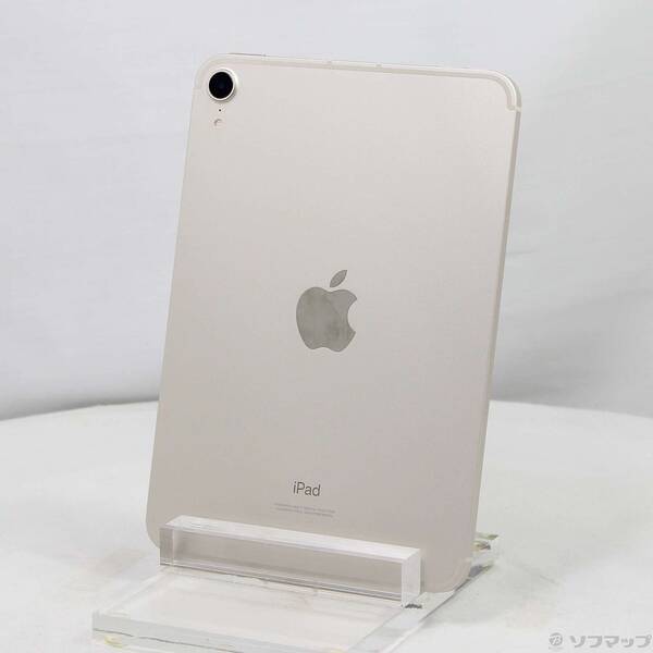 【中古】Apple(アップル) iPad mini 第6世代 64GB スターライト MK8C3J／A SoftBankロック解除SIMフリー 【368-ud】