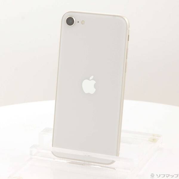 【中古】Apple(アップル) iPhone SE 第3世代 64GB スターライト MMYD3J／A SIMフリー 【352-ud】