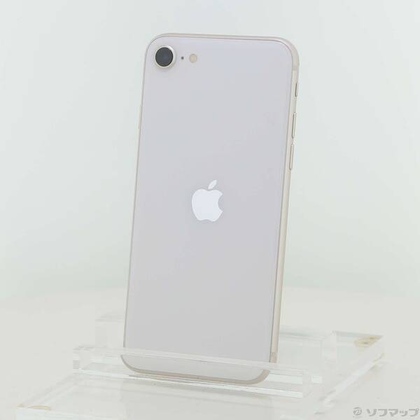 【中古】Apple(アップル) iPhone SE 第3世代 64GB スターライト MMYD3J／A SIMフリー 【352-ud】