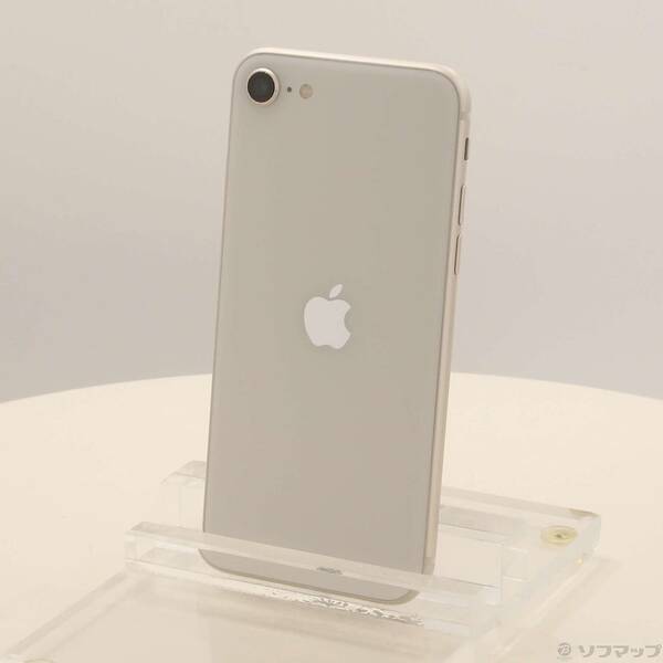 【中古】Apple(アップル) iPhone SE 第3世代 64GB スターライト MMYD3J／A SIMフリー 【348-ud】