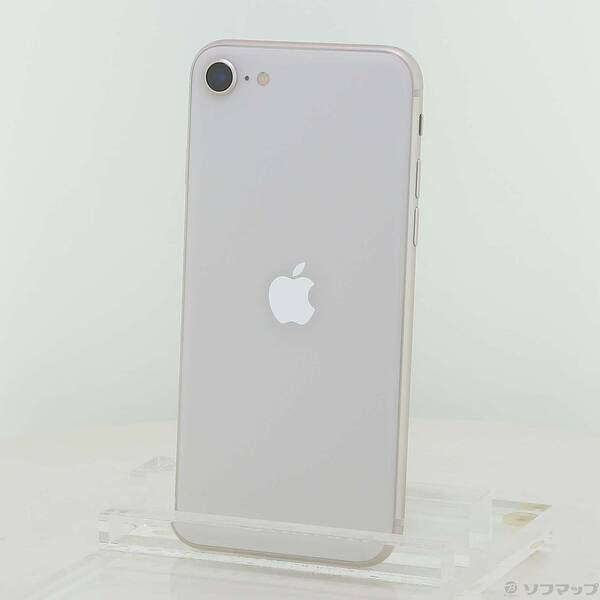 【中古】Apple(アップル) iPhone SE 第3世代 64GB スターライト MMYD3J／A SIMフリー 【368-ud】