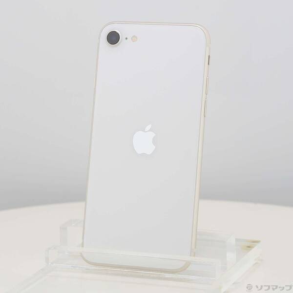 【中古】Apple(アップル) iPhone SE 第3世代 64GB スターライト MMYD3J／A SIMフリー 【352-ud】