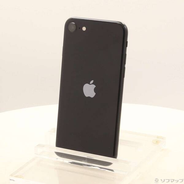 【中古】Apple(アップル) iPhone SE 第3世代 64GB ミッドナイト MMYC3J／A SIMフリー 【258-ud】