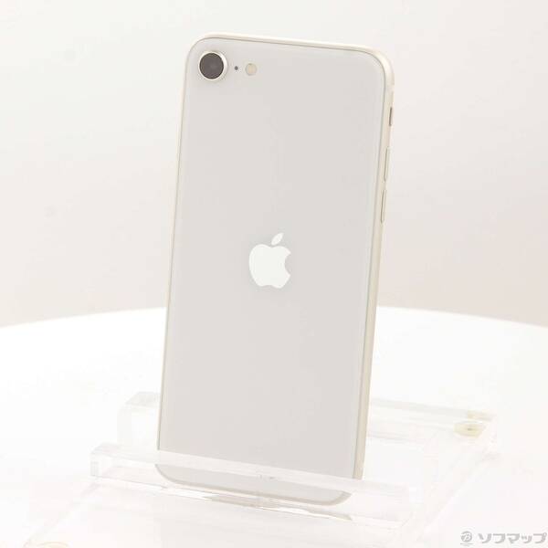 【中古】Apple(アップル) iPhone SE 第3世代 64GB スターライト MMYD3J／A SIMフリー 【348-ud】