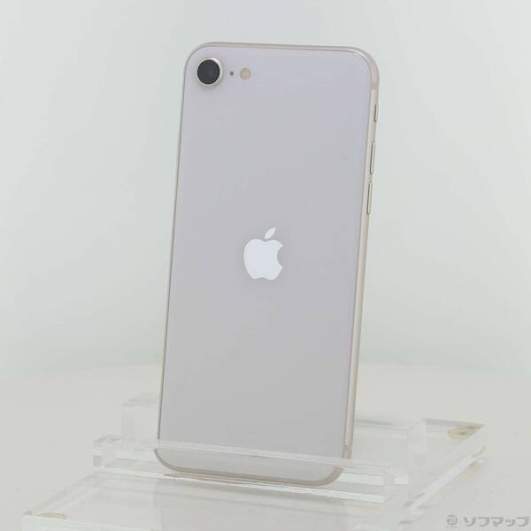 【中古】Apple(アップル) iPhone SE 第3世代 64GB スターライト MMYD3J／A SIMフリー 【344-ud】