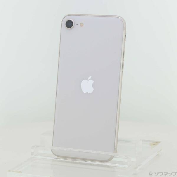【中古】Apple(アップル) iPhone SE 第3世代 64GB スターライト MMYD3J／A SIMフリー 【348-ud】