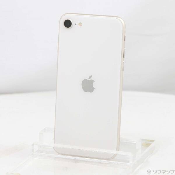 【中古】Apple(アップル) iPhone SE 第3世代 64GB スターライト MMYD3J／A SIMフリー 【262-ud】