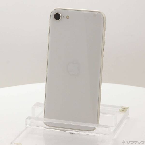 【中古】Apple(アップル) iPhone SE 第3世代 64GB スターライト MMYD3J／A SIMフリー 【295-ud】