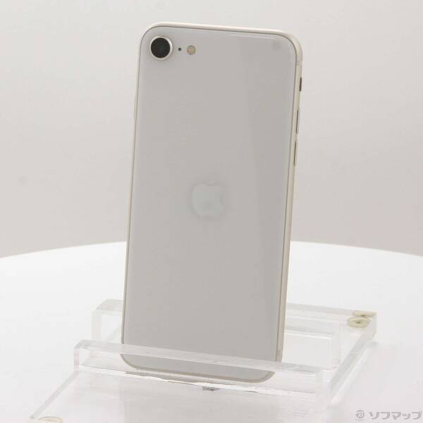 【中古】Apple(アップル) iPhone SE 第3世代 64GB スターライト MMYD3J／A SIMフリー 【295-ud】