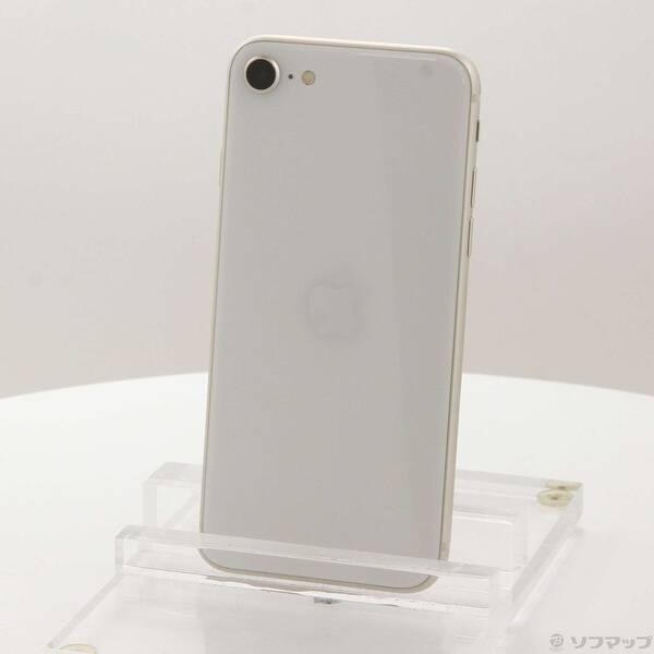 【中古】Apple(アップル) iPhone SE 第3世代 64GB スターライト MMYD3J／A SIMフリー 【371-ud】