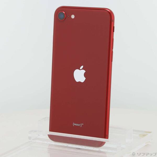【中古】Apple(アップル) iPhone SE 第3世代 64GB プロダクトレッド MMYE3J／A SIMフリー 【262-ud】