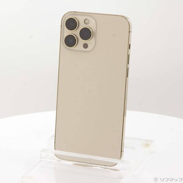 【中古】Apple(アップル) iPhone13 Pro Max 128GB ゴールド MLJ63J／A SIMフリー 【352-ud】