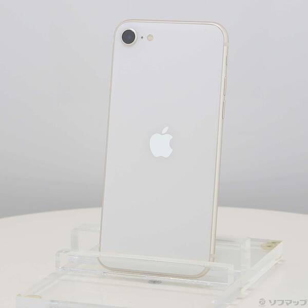 【中古】Apple(アップル) iPhone SE 第3世代 128GB スターライト MMYG3J／A SIMフリー 【349-ud】