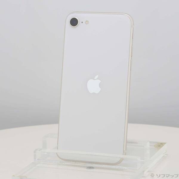 【中古】Apple(アップル) iPhone SE 第3世代 128GB スターライト MMYG3J／A SIMフリー 【349-ud】