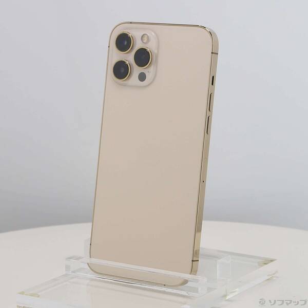 【中古】Apple(アップル) iPhone12 Pro Max 128GB ゴールド MGCW3J／A SIMフリー 【262-ud】